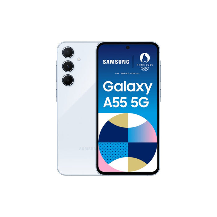 Smartphone Samsung A55 8 GB RAM 256 GB Albastru Negru