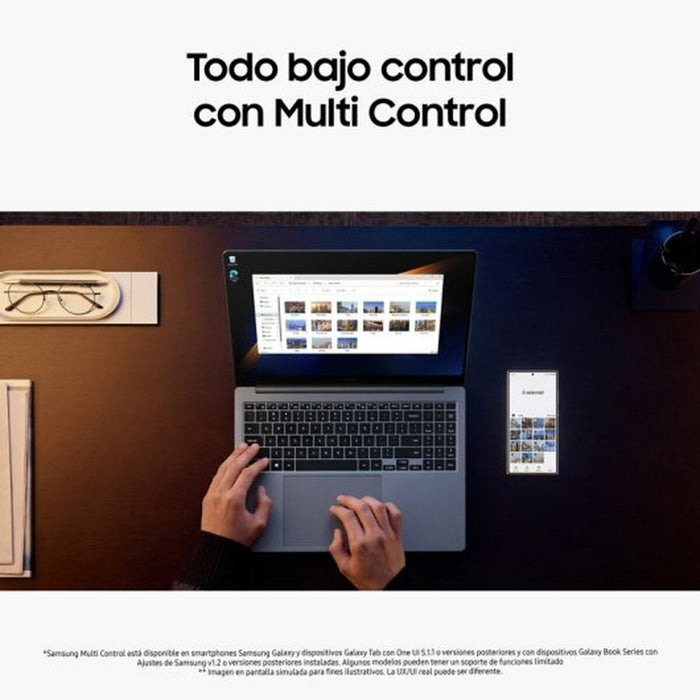 Laptop Samsung Galaxy Book4 Ultra NP960XGL-XG1ES 16" Intel Evo Core Ultra 7 155H 16 GB RAM 1 TB SSD Nvidia Geforce RTX 4050