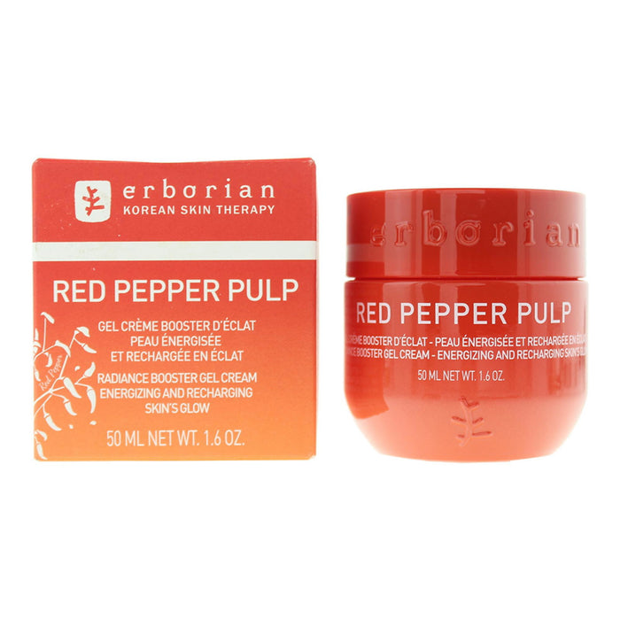 Cremă-gel de față Erborian Red Pepper Pulp, iluminatoare, 50 ml