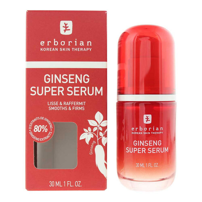 Ser de față Erborian Ginseng Super Serum, pentru fermitate și netezire, 30 ml