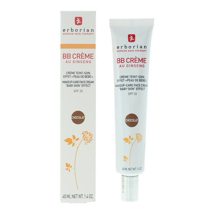 Cremă BB Erborian BB Cream Ginseng, mată, nuanța Chocolat, SPF 20, 40 ml