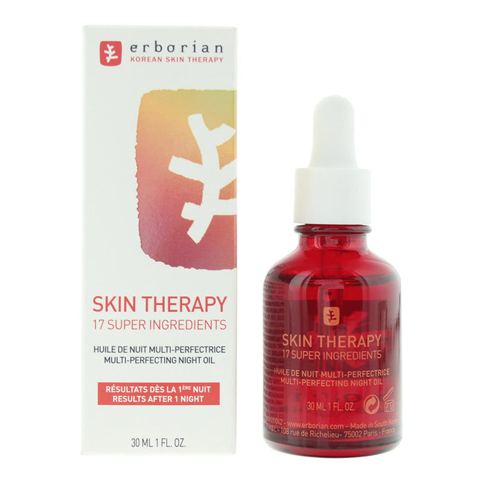 Ulei de față Erborian Skin Therapy Multi Perfecting, de noapte, anti-imperfecțiuni, 30 ml