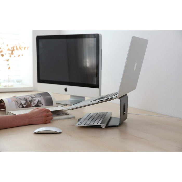 Suport pentru Laptop Pout POUT-01001G Nailon Silicon Aluminiu