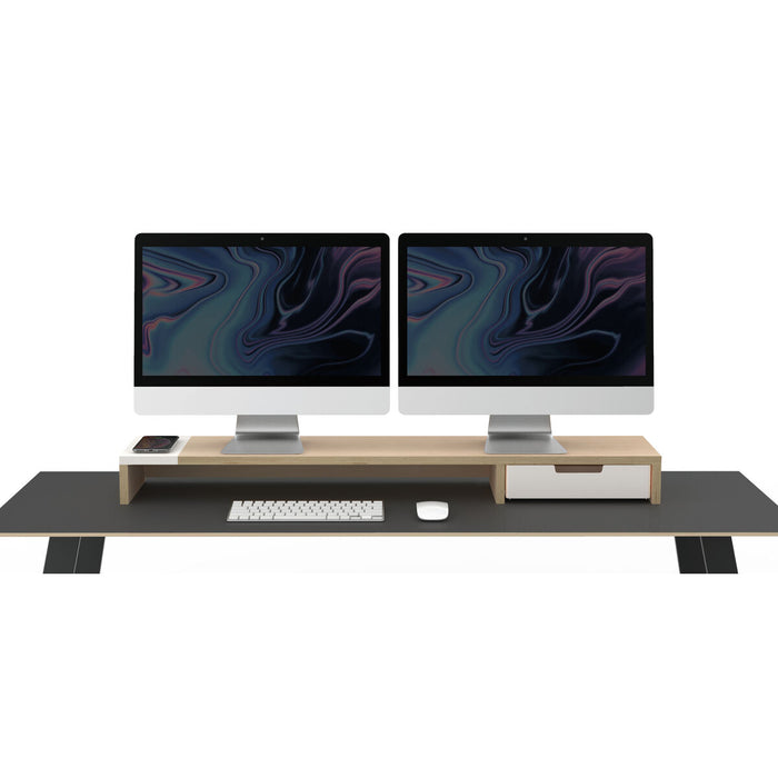Suport de Masă pentru Ecran Pout POUT-02501-02(W)                100 x 22 x 9 cm