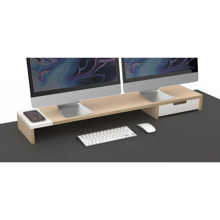 Suport de Masă pentru Ecran Pout POUT-02501-02(W)                100 x 22 x 9 cm