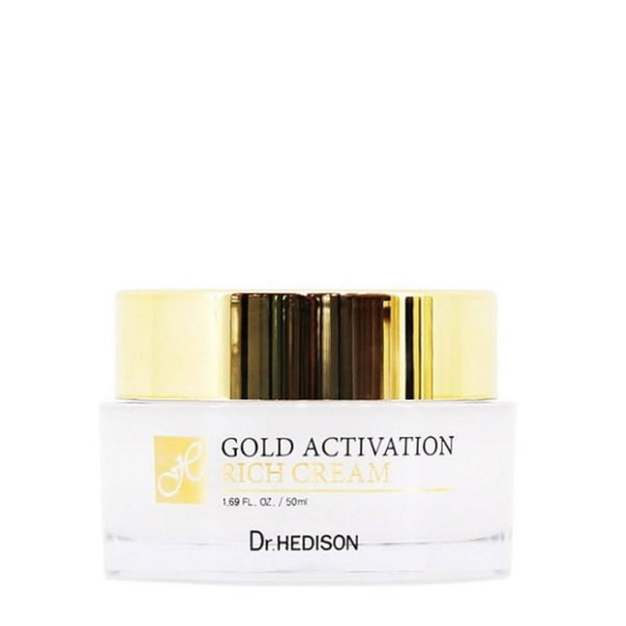 Cremă de față Dr. Hedison Gold Activation, cu aur 24K, antiîmbătrânire, 50 ml