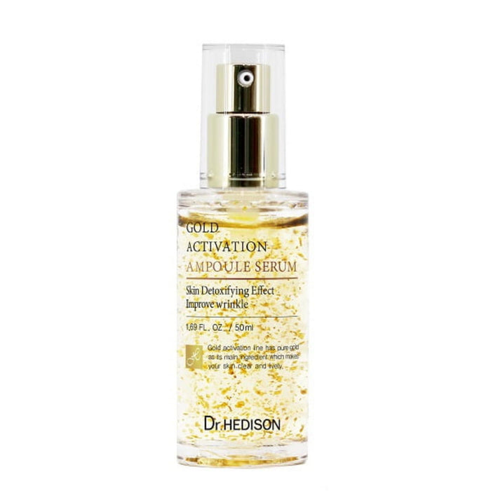 Ser de față Dr. Hedison Gold Activation, detoxifiant, cu aur 24K, 50 ml