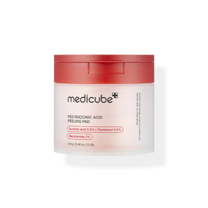 Dischete exfoliante Medicube Red Succinic Acid Peeling Pad, cu acid succinic 0,5%, 70 buc, 155 g