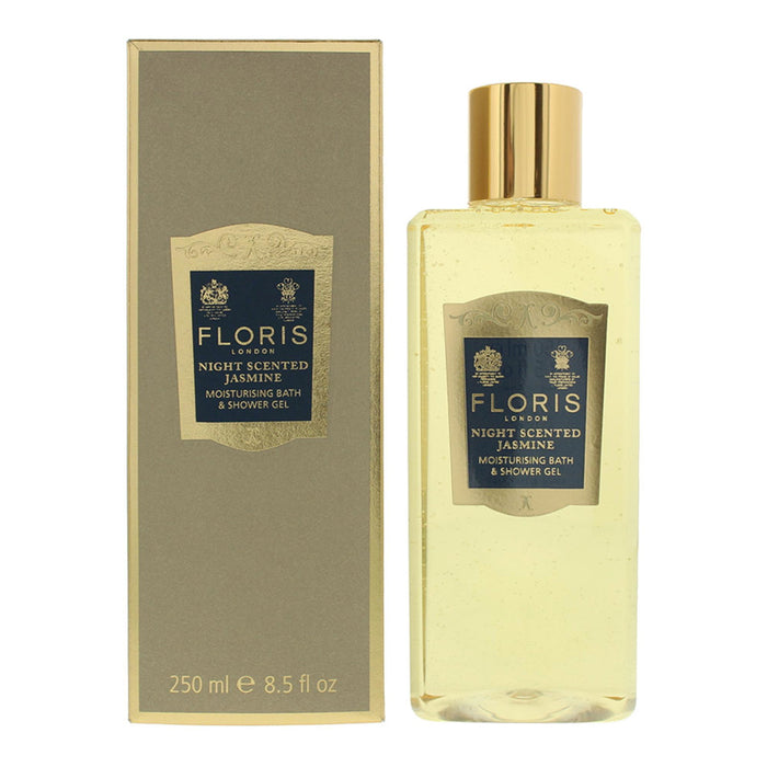Gel de duș Floris Of London Night Scented Jasmine, hidratant, pentru toate tipurile de piele, 250 ml