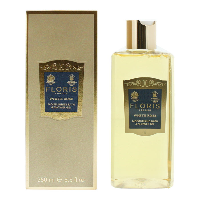 Gel de duș Floris Of London White Rose, hidratant, floral, 250 ml