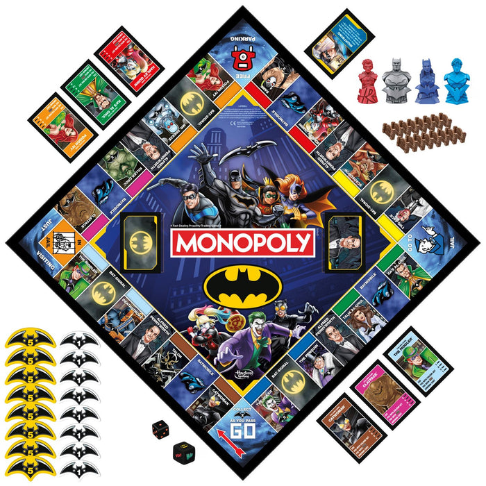 Joc de societate Hasbro Monopoly Batman, 2-4 jucători, 8+ ani