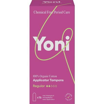 Tampon igienic Yoni cu aplicator, Regular, 16 buc