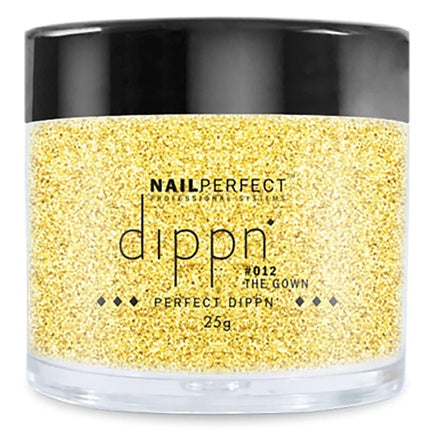 Gel Polish Nail Perfect #012 The Gown - Glitter Auriu, 25g
