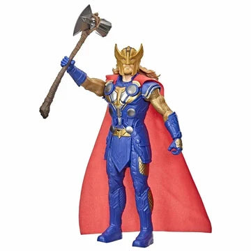 Figurină Hasbro Marvel Studios Thor: Love and Thunder, Stormbreaker Strike Thor, 15+ sunete și fraze, 4+ ani