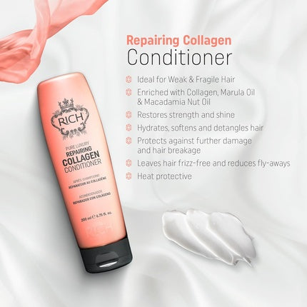 Condiționator pentru păr Rich Pure Luxury Repairing Collagen 200ml