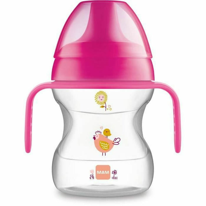 Paharul de învăţare MAM 190 ml Roz