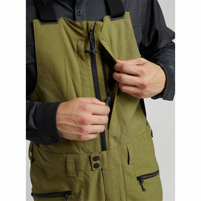 Pantaloni de ski Burton Măslină Bărbați
