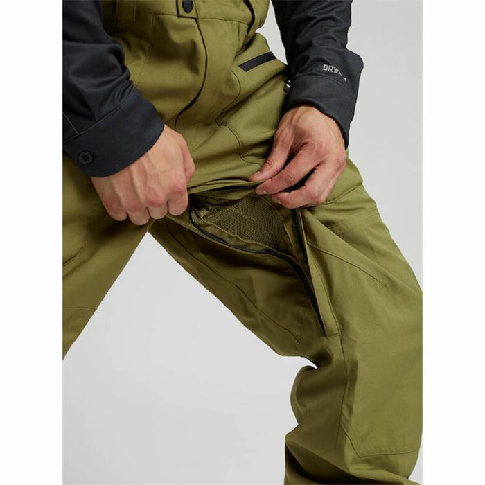 Pantaloni de ski Burton Măslină Bărbați