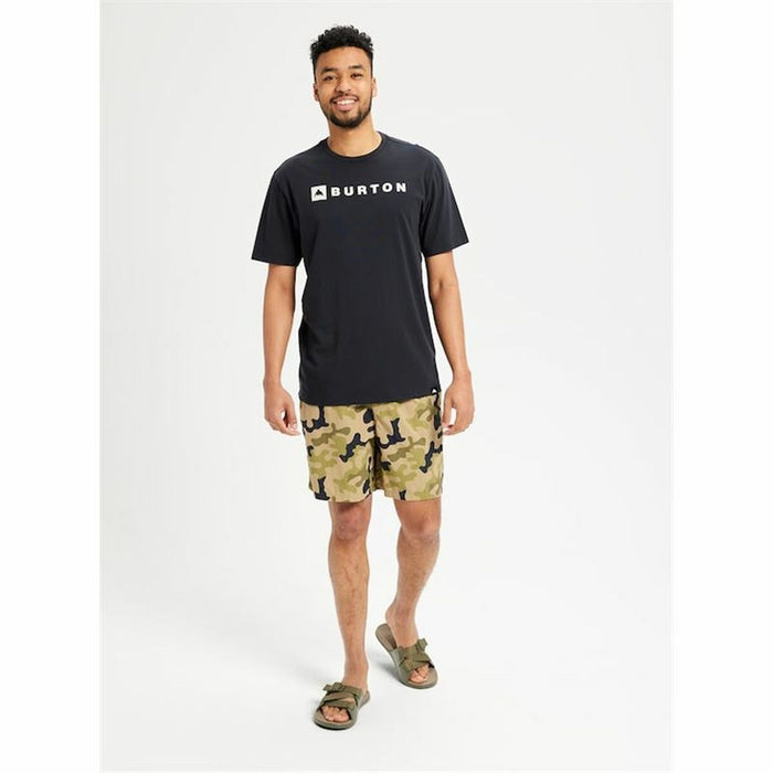Tricou cu Mânecă Scurtă Bărbați Burton Horizontal Mountain Negru