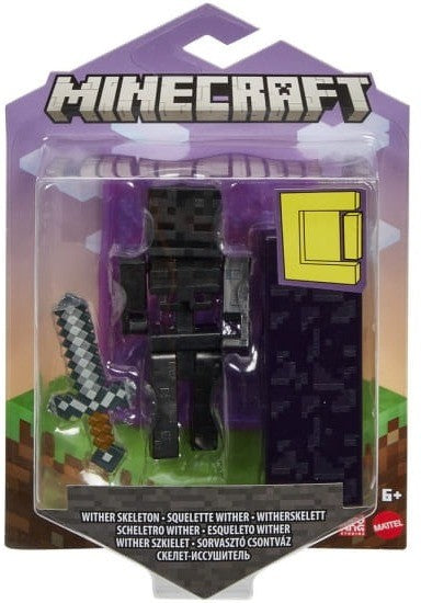 Figurină Mattel Minecraft Core Action, Wither Skeleton, 6+ ani