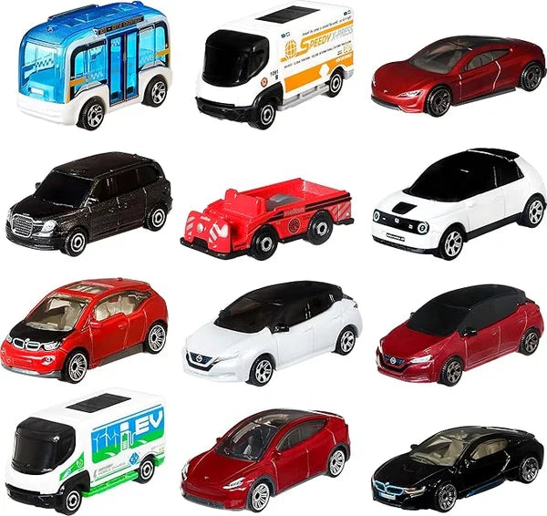 Set de mașinuțe Mattel Matchbox, 12 vehicule, modele variate