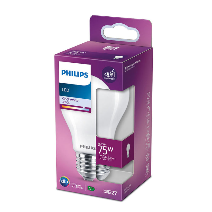 Bec LED Philips Standard E 8,5 W E27 1055 lm Ø 6 x 10,4 cm (4000 K)