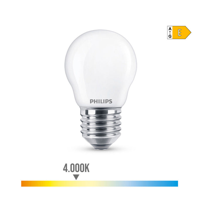 Bec LED Philips Sferic E 6,5 W E27 806 lm 4,5 x 7,8 cm (4000 K)