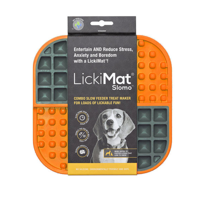 Tampon Lickimat Dog Slomo Portocaliu Orange polipropilenă TPR