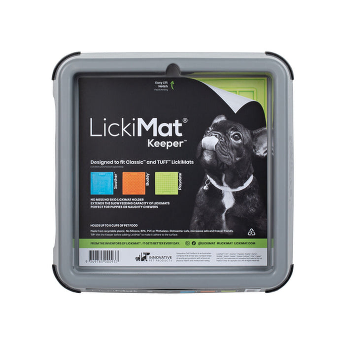 Dispozitiv de hrănire pentru câini Lickimat Indoor Keeper Gri polipropilenă