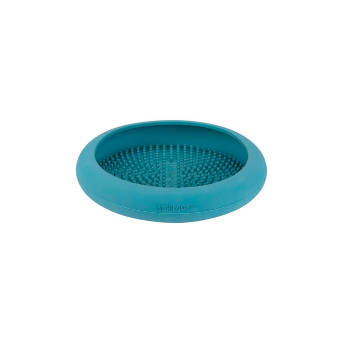 Dispozitiv de hrănire pentru câini Lickimat Turquoise Gumă