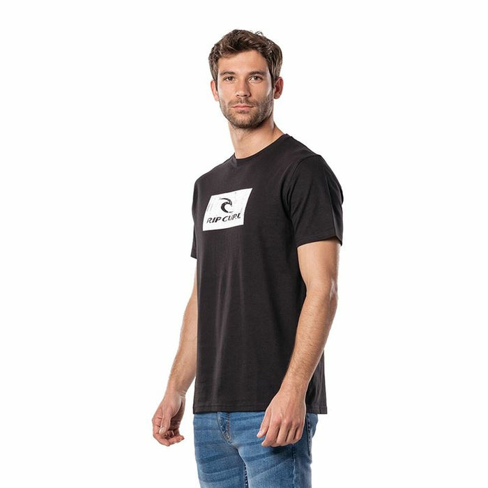 Tricou cu Mânecă Scurtă Bărbați Rip Curl Hallmark Negru