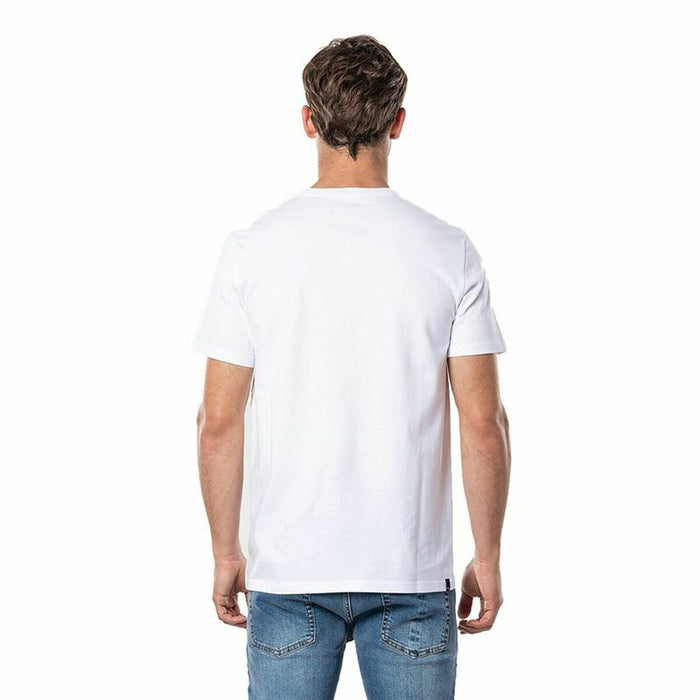 Tricou cu Mânecă Scurtă Bărbați Rip Curl Hallmark Alb Bărbați