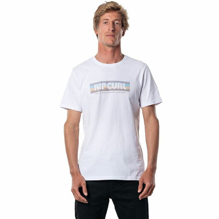 Tricou cu Mânecă Scurtă Bărbați Rip Curl El Mama Alb