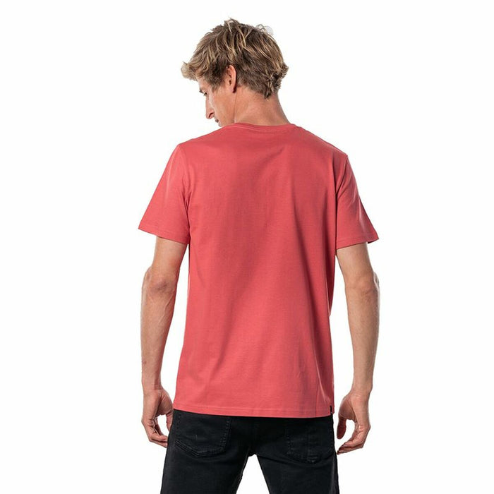 Tricou cu Mânecă Scurtă Bărbați Rip Curl El Mama Roșu