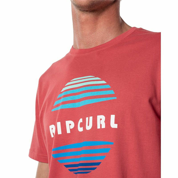 Tricou cu Mânecă Scurtă Bărbați Rip Curl El Mama Roșu