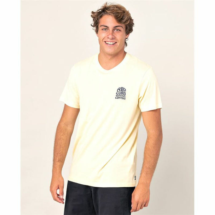 Tricou cu Mânecă Scurtă Bărbați Rip Curl  Sport  Galben