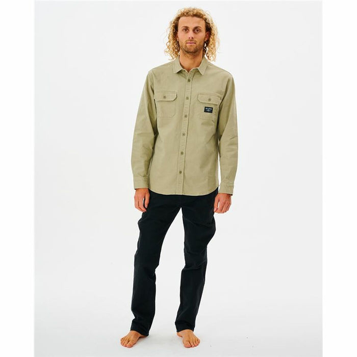 Cămașă cu Mânecă Lungă Bărbați Rip Curl Epic Bej