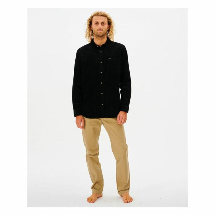 Cămașă cu Mânecă Lungă Bărbați Rip Curl State Cordon catifea