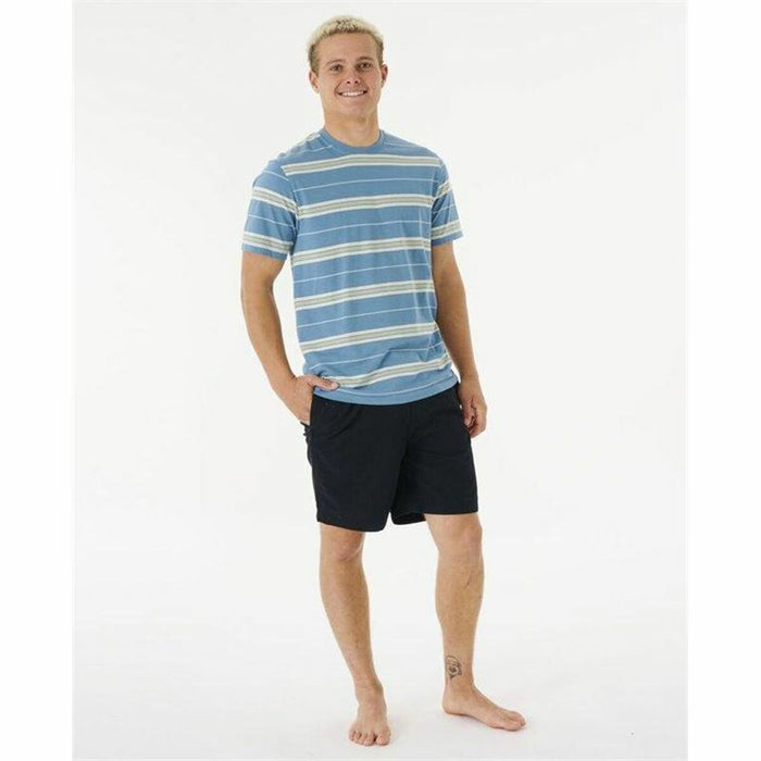 Tricou Rip Curl Surf Revival Stripe Acvamarin Bărbați