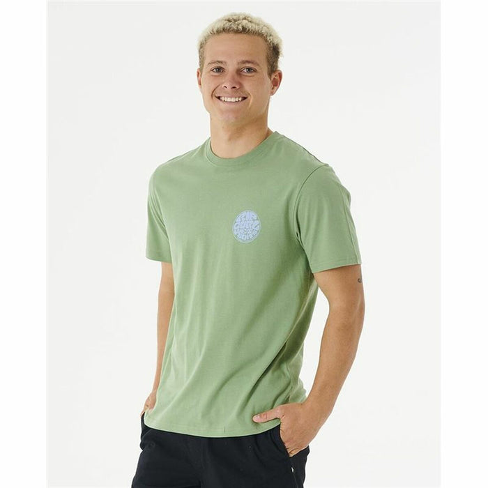 Tricou Rip Curl Wetsuit Icon Cyan Bărbați
