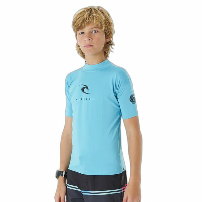 Tricou cu Mânecă Scurtă Copii Rip Curl Corps L/S Rash Vest  Albastru Lycra Surf