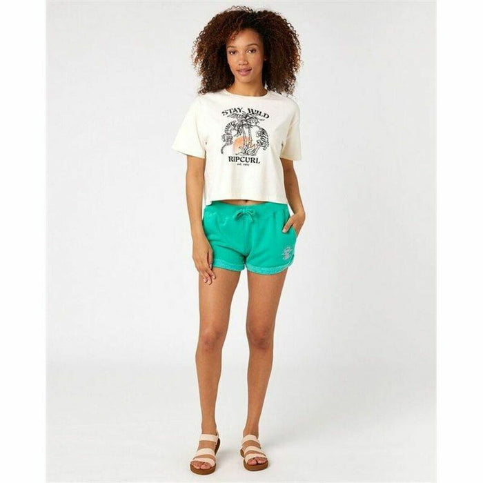 Tricou cu Mânecă Scurtă Rip Curl Stay Wild  Alb