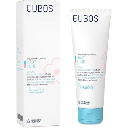 Loțiune de corp Eubos Haut Ruhe pentru pielea sensibilă și uscată a copiilor, 125ml