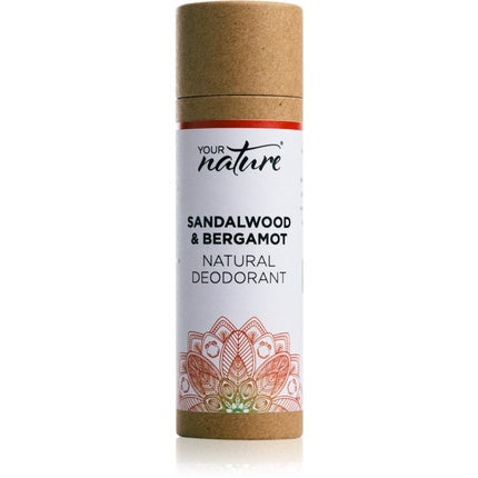 Your Nature Natural Deodorant Sandalwood & Bergamot, 70g, ambalaj eco-friendly