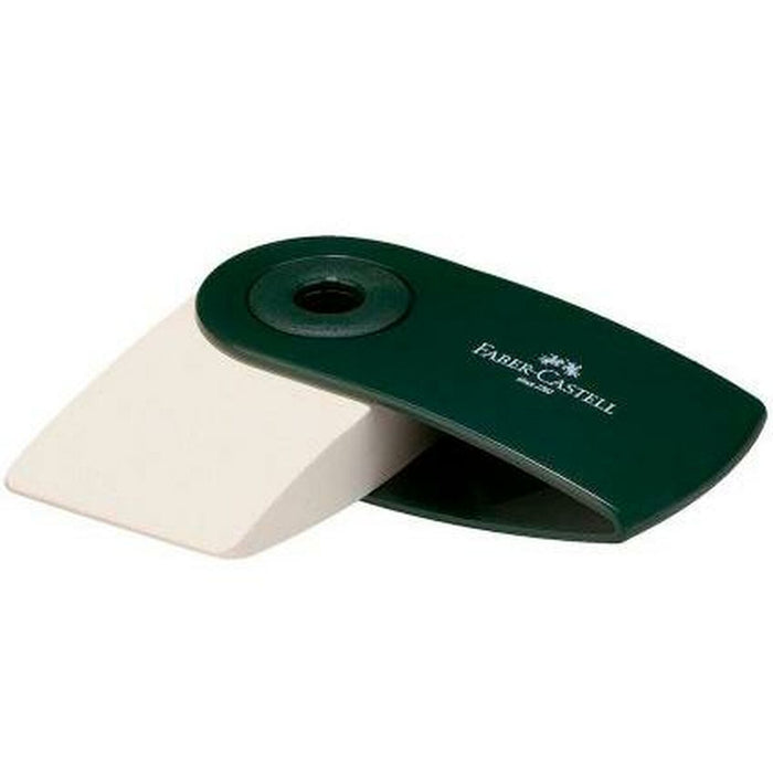 Radieră Faber-Castell Sleeve Mini Husă Verde (12 Unități)