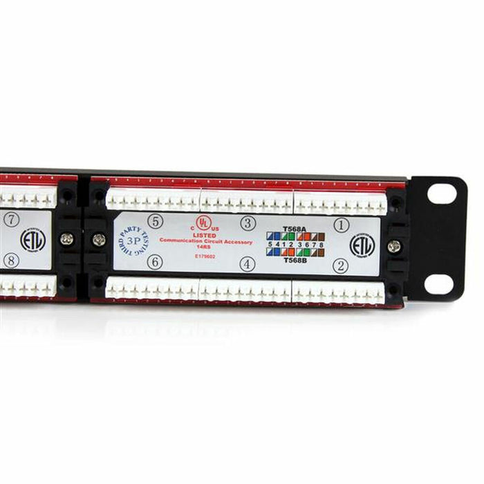 Panou Patch 24 Porturi UTP Categoria 6 Startech C6PANEL24