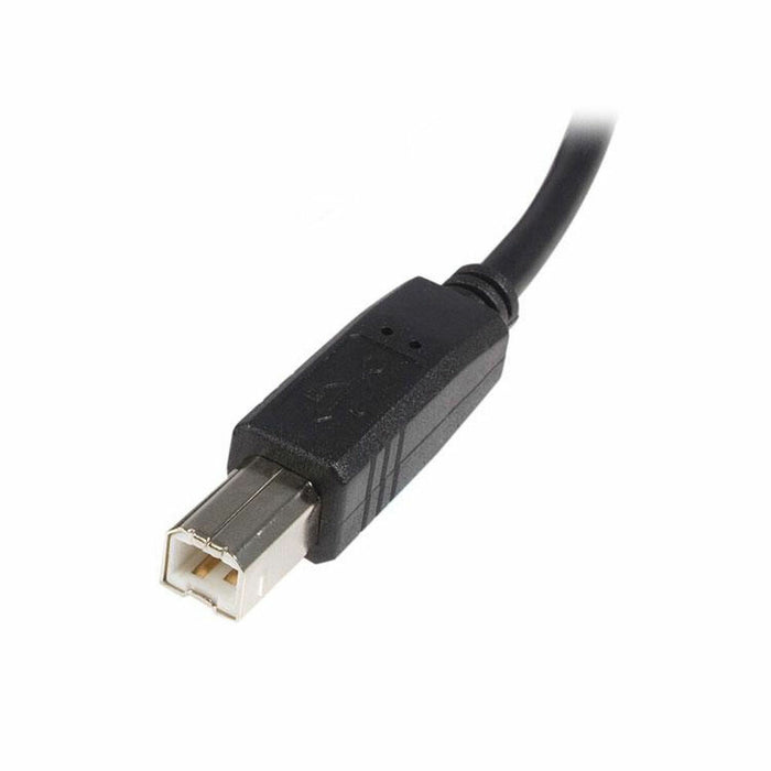 Cablu USB A la USB B Startech USB2HAB1M            Negru