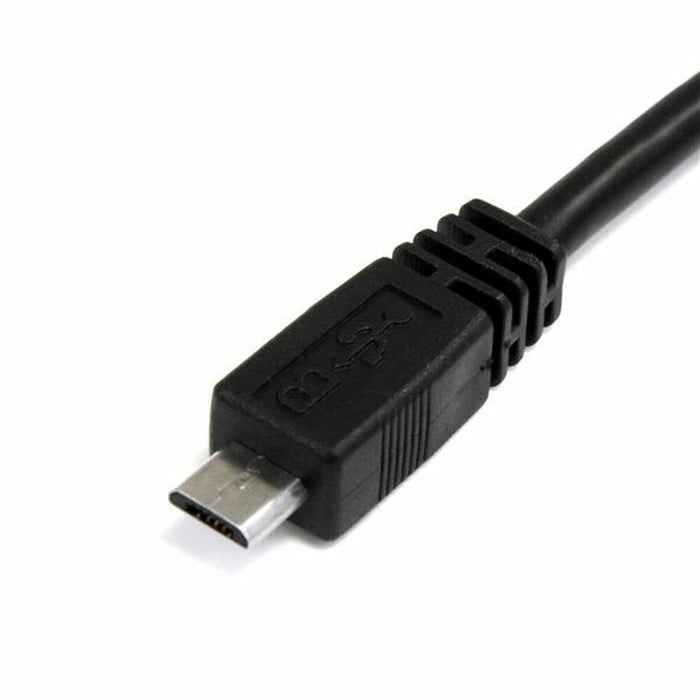 Cablu USB 2.0 A la Micro USB B Startech USB2HAUBY3 Negru