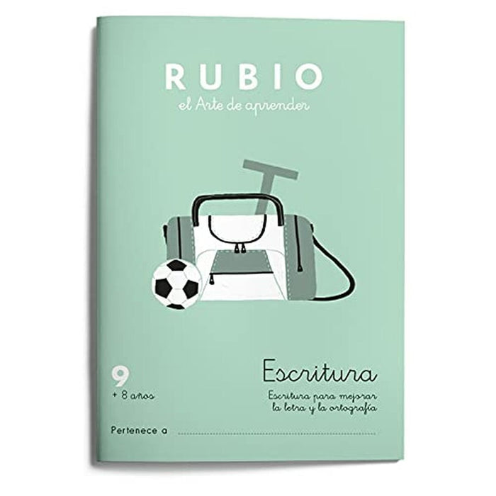 Writing and calligraphy notebook Rubio Nº9 A5 Spaniolă 20 Frunze (10 Unități)