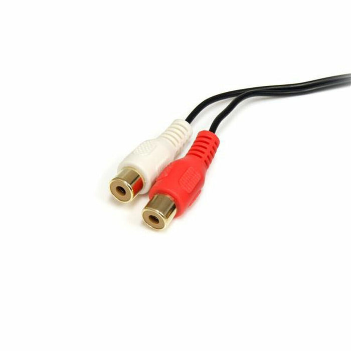 Cablu Audio Jack (3,5 mm) la 2 RCA Startech MU1MFRCA             Negru 1.8 m